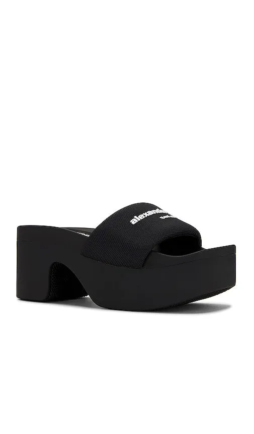 Alexander Wang AW Platform Slide in Black