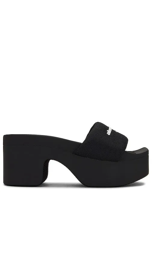 Alexander Wang AW Platform Slide in Black