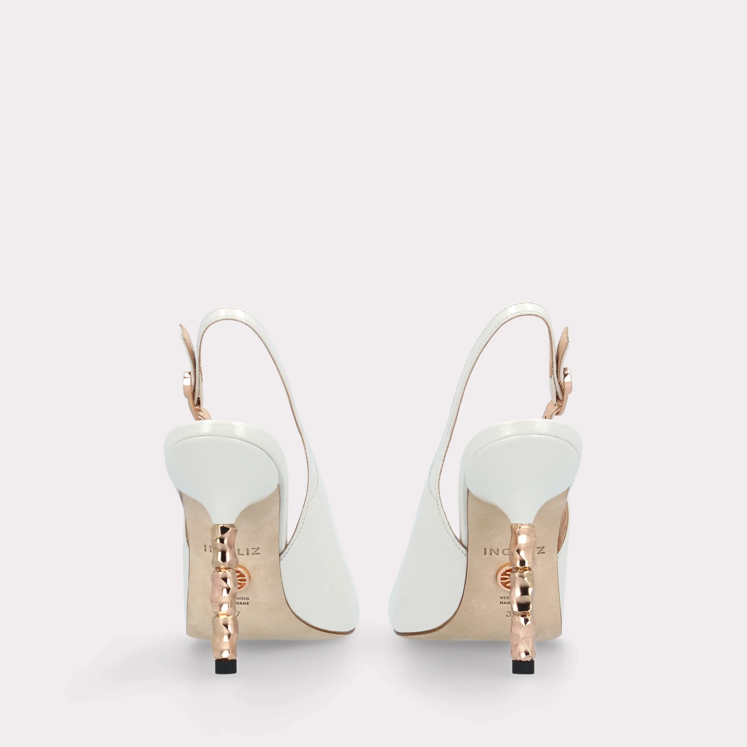 ASTRID 100 IVORY LEATHER PUMPS