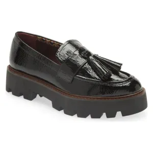 Balinna Black Patent Franco Sarto Loafers