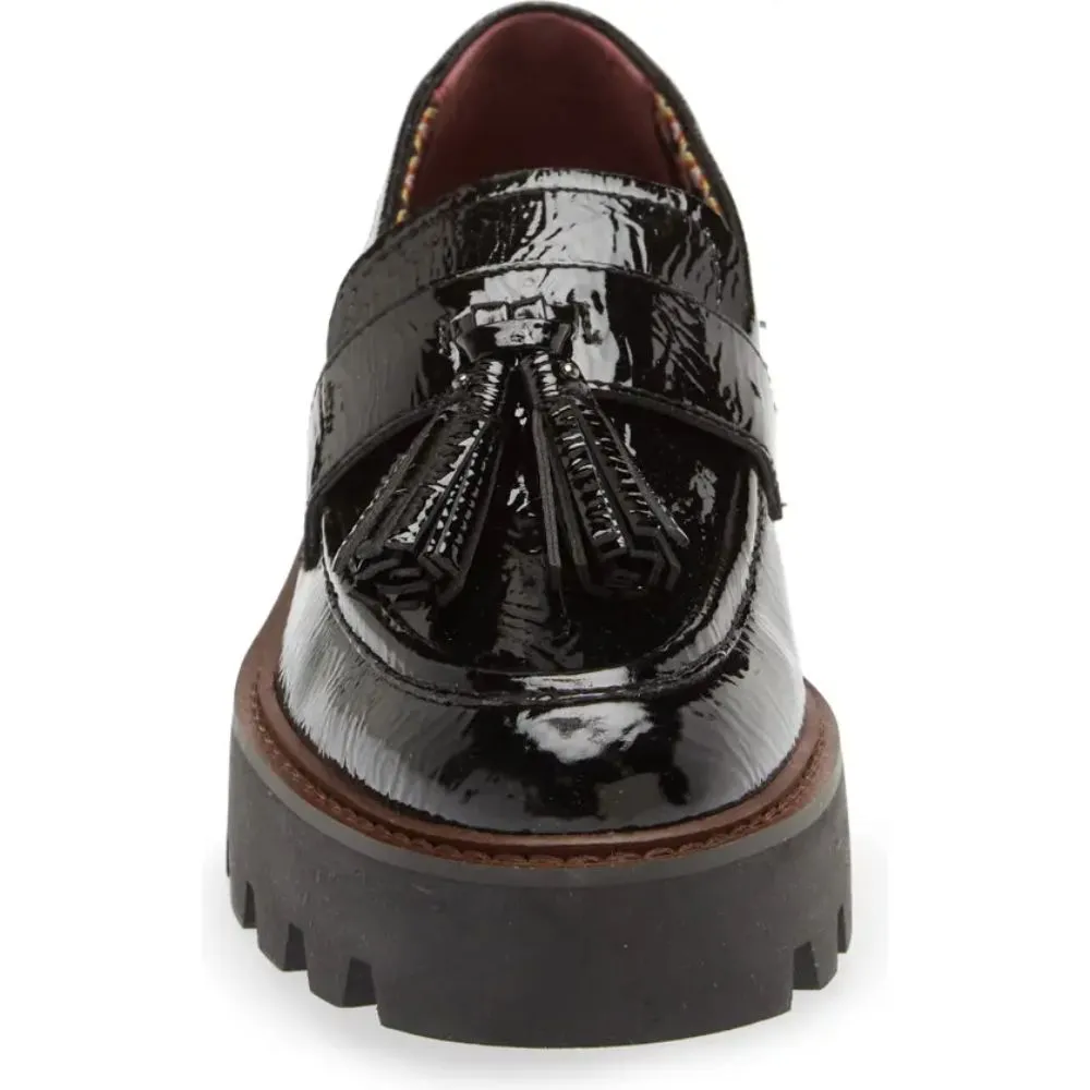 Balinna Black Patent Franco Sarto Loafers