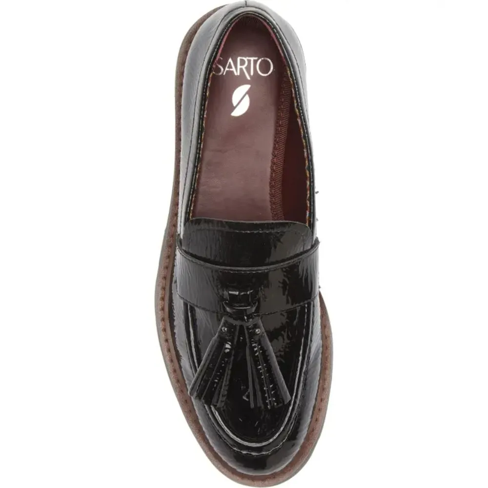 Balinna Black Patent Franco Sarto Loafers