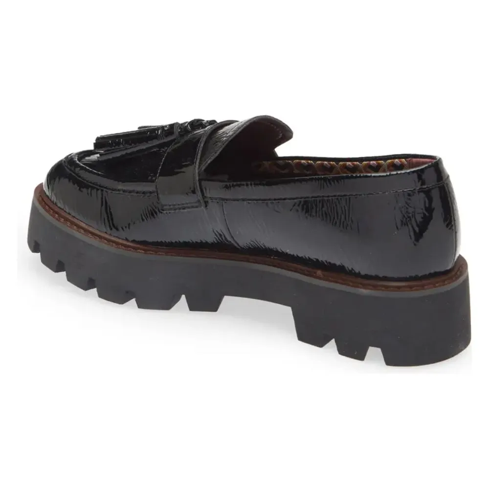 Balinna Black Patent Franco Sarto Loafers
