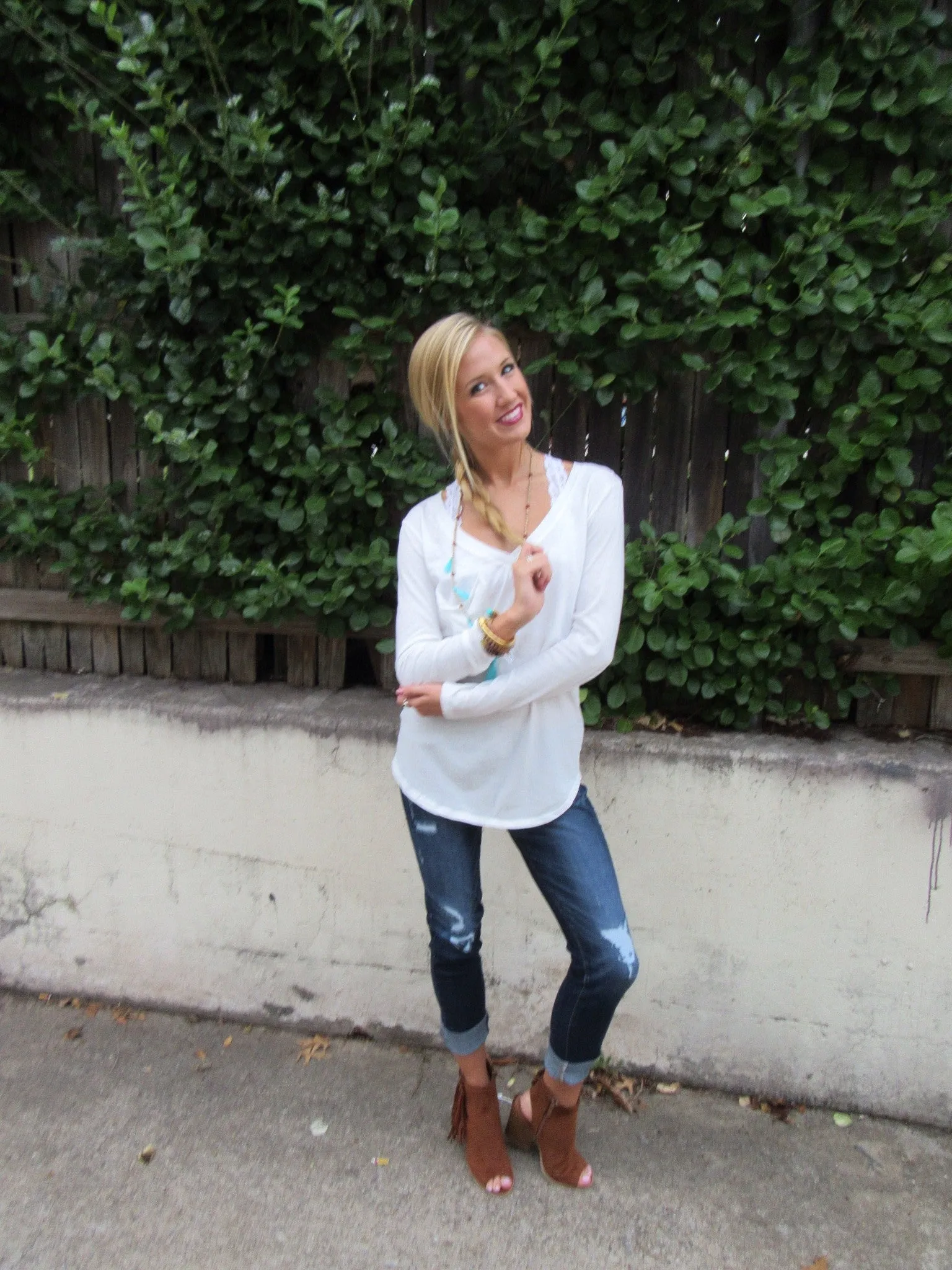 BOBI LongSleeve PERFECT Boyfriend Pocket Tee