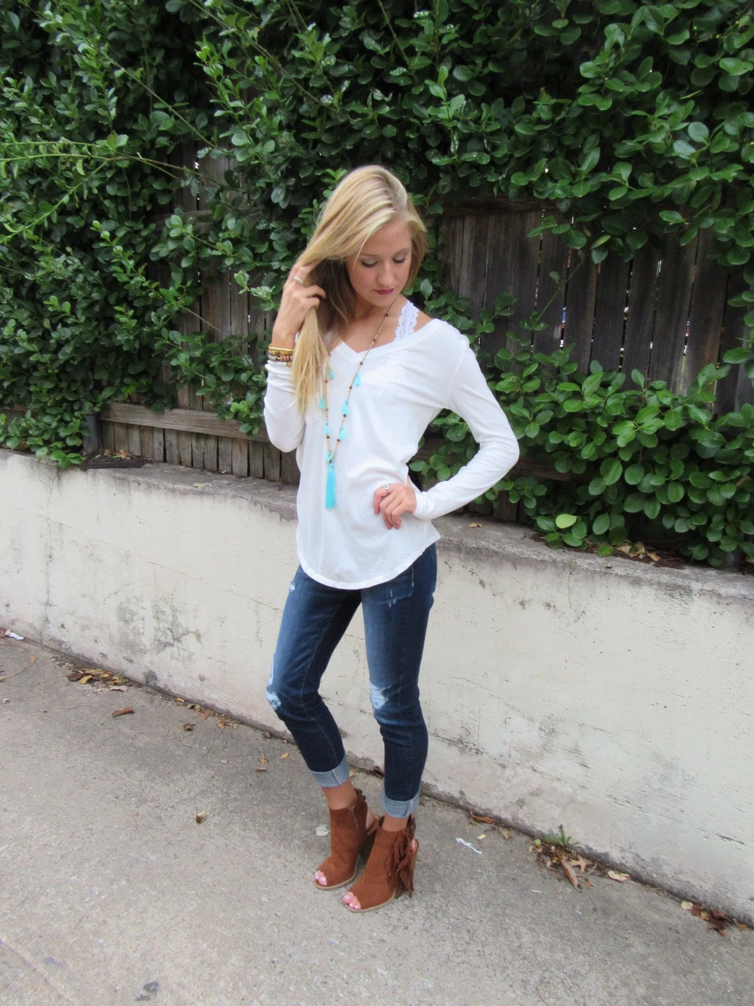 BOBI LongSleeve PERFECT Boyfriend Pocket Tee