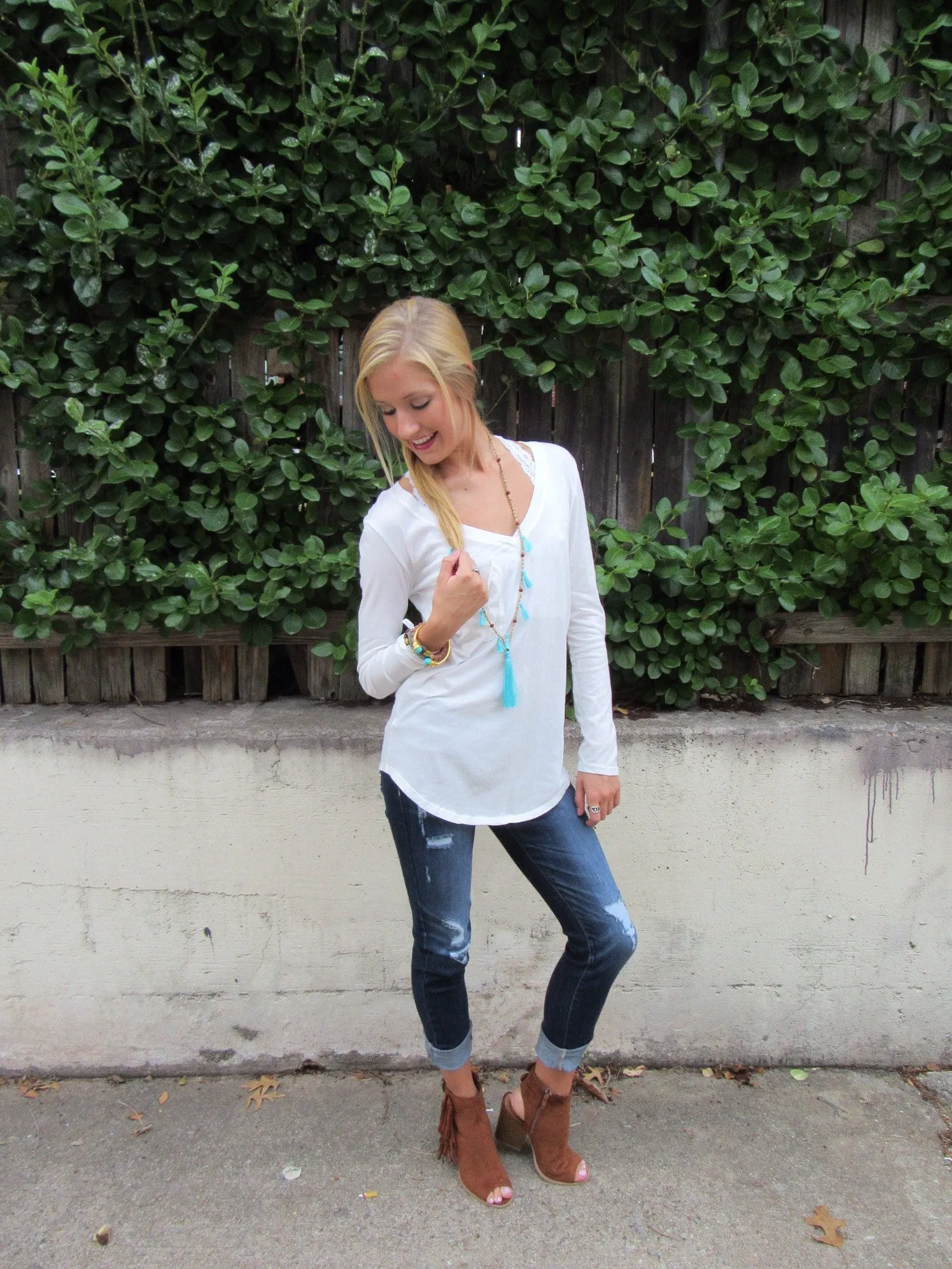 BOBI LongSleeve PERFECT Boyfriend Pocket Tee