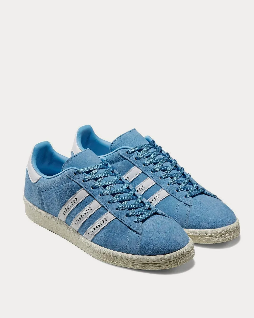 Campus Leather-Trimmed Suede  Blue low top sneakers