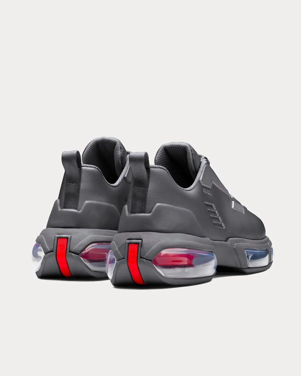 Collision Technical Fabric Grey Low Top Sneakers