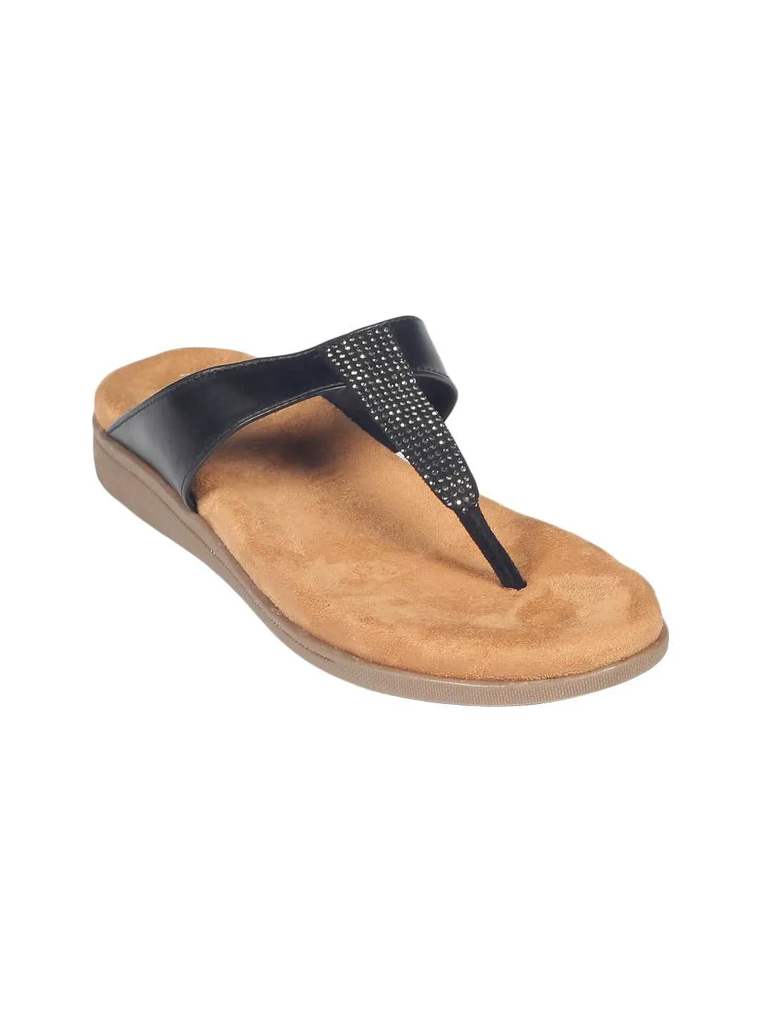 Defne Black Flats