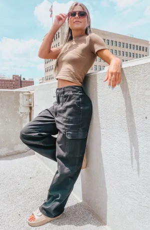 Dream a little Dream Black Cargo Denim