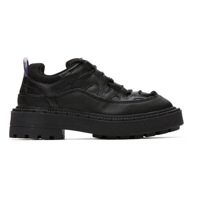 Eytys Black Leather Concorde Derbys