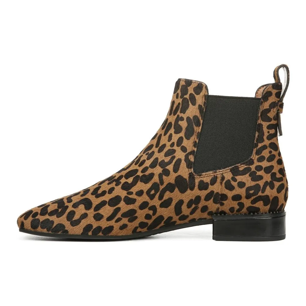 Heather Whiskey Leopard Calf Hair Franco Sarto Ankle Boots
