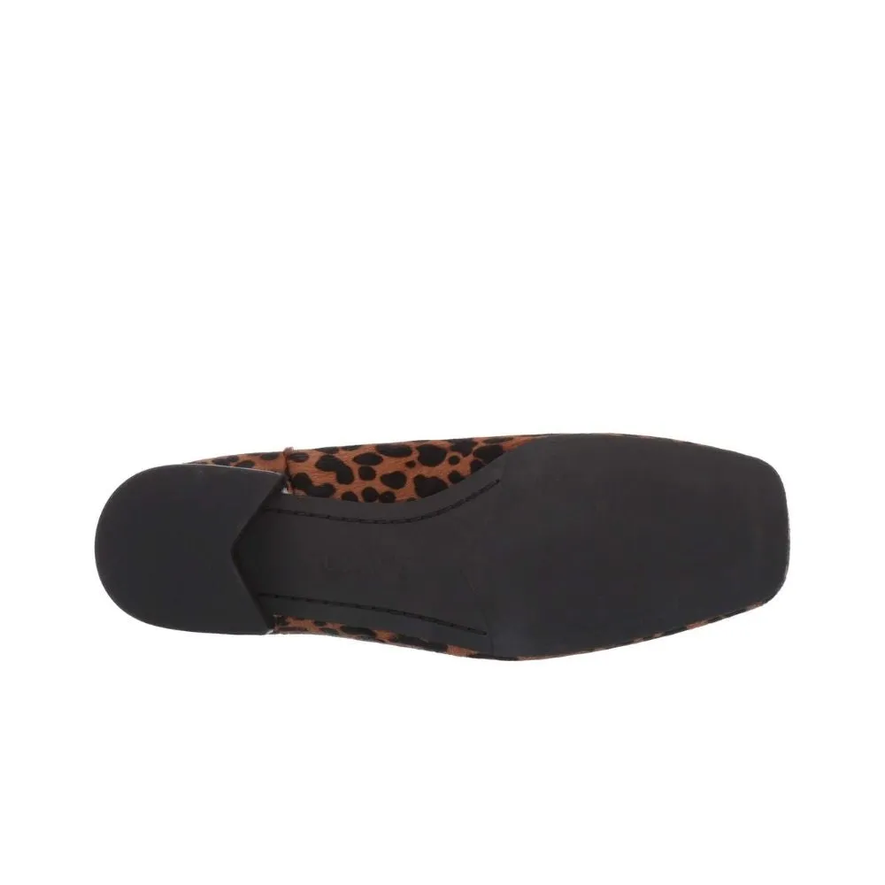 Heather Whiskey Leopard Calf Hair Franco Sarto Ankle Boots