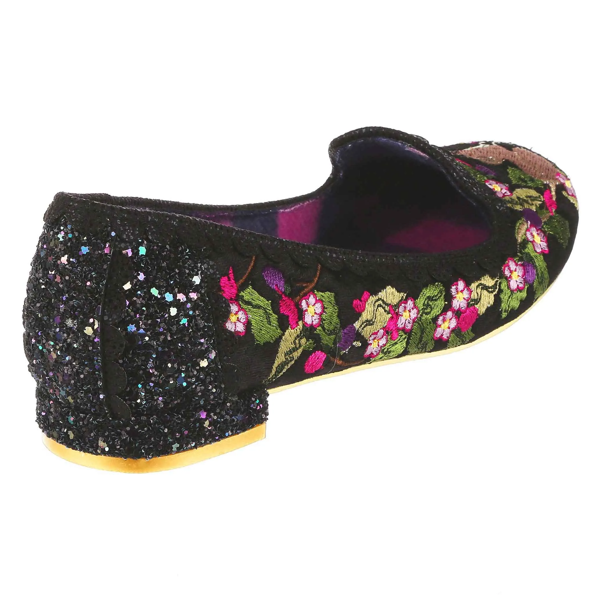 Irregular Choice Womens Have a Mice Day Flat - Black