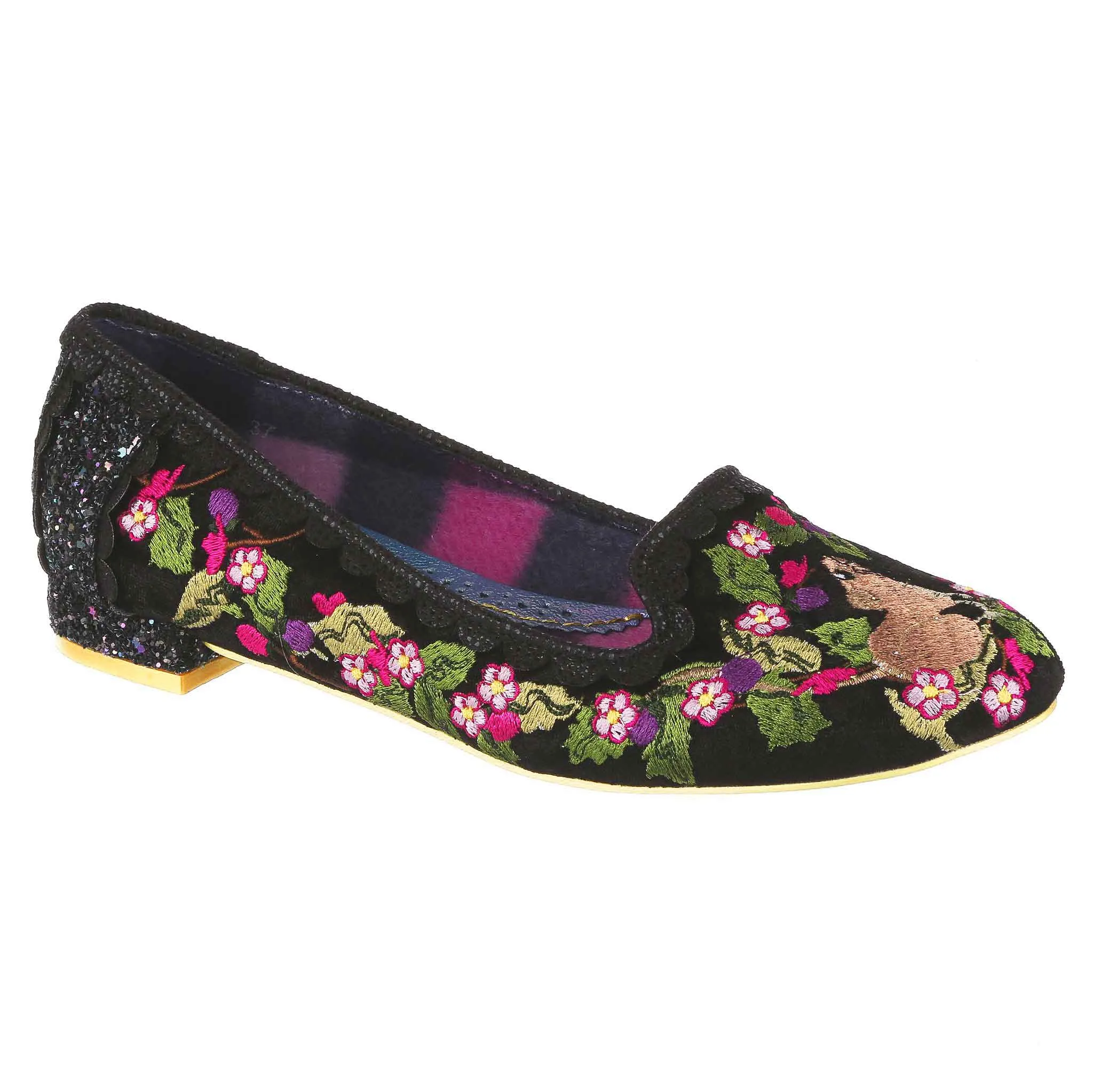 Irregular Choice Womens Have a Mice Day Flat - Black