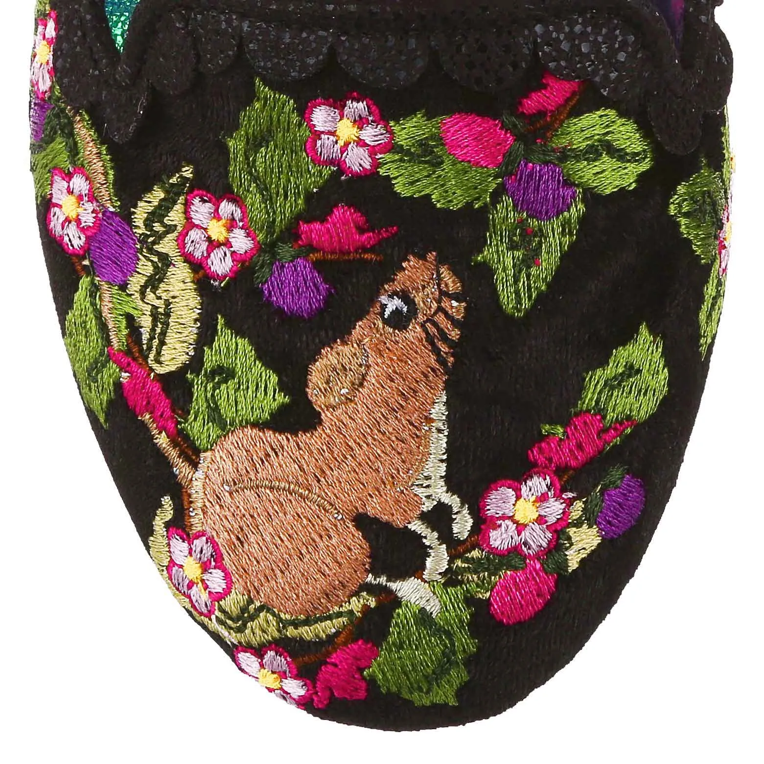 Irregular Choice Womens Have a Mice Day Flat - Black