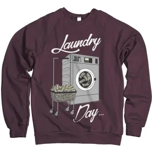 Laundry Day - Maroon Crewneck Sweatshirt