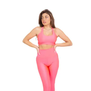 LEGGINGS LYCRA PINK FLUO