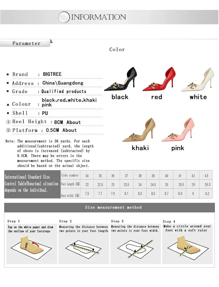 Luxury Rhinestone Buckle Pointed-Toe Stiletto Heels – Black Crocodile Pattern Pumps