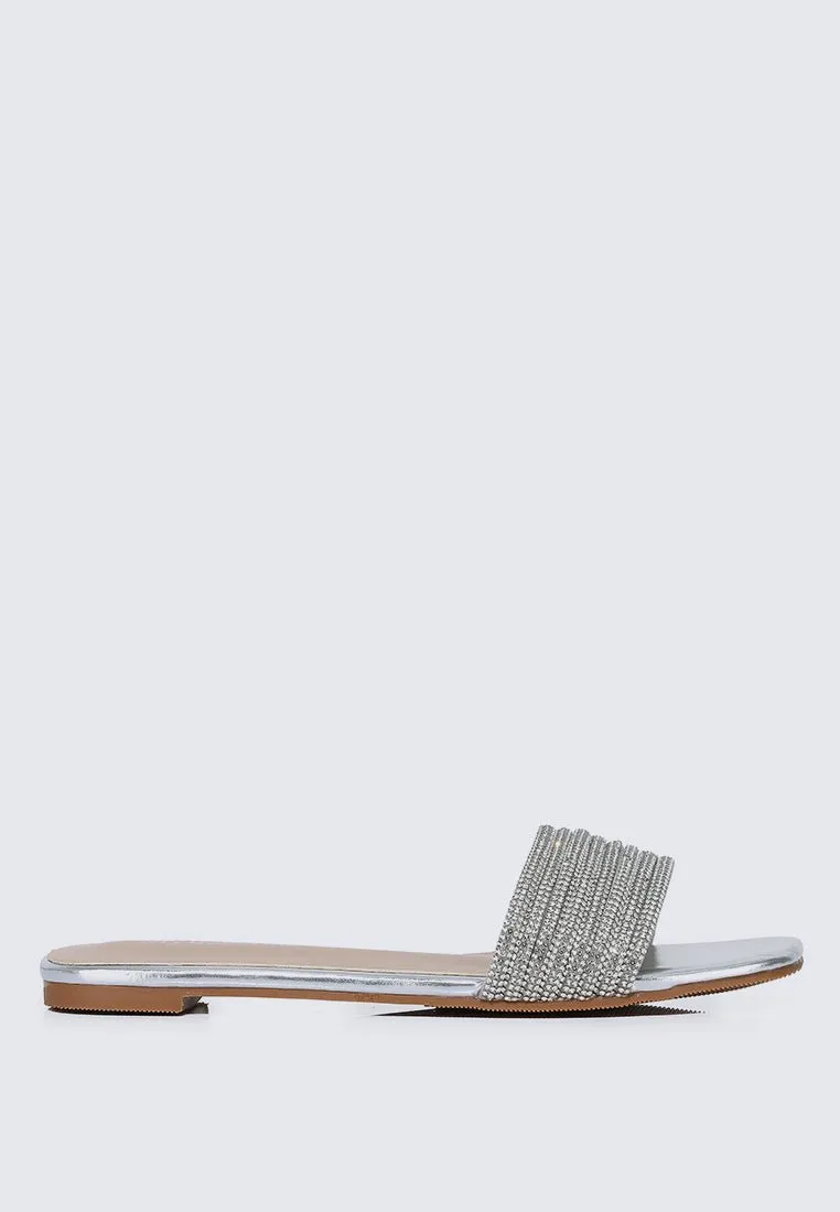 Luz Comfy Sandals In Silver