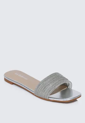 Luz Comfy Sandals In Silver