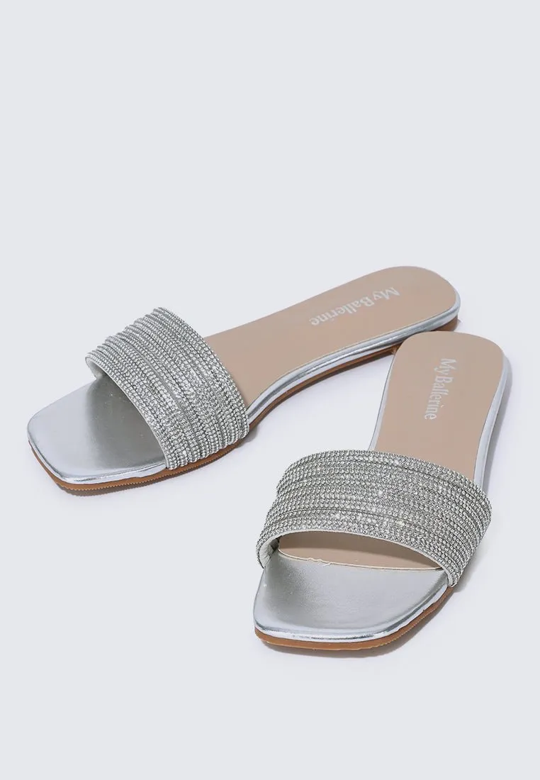 Luz Comfy Sandals In Silver