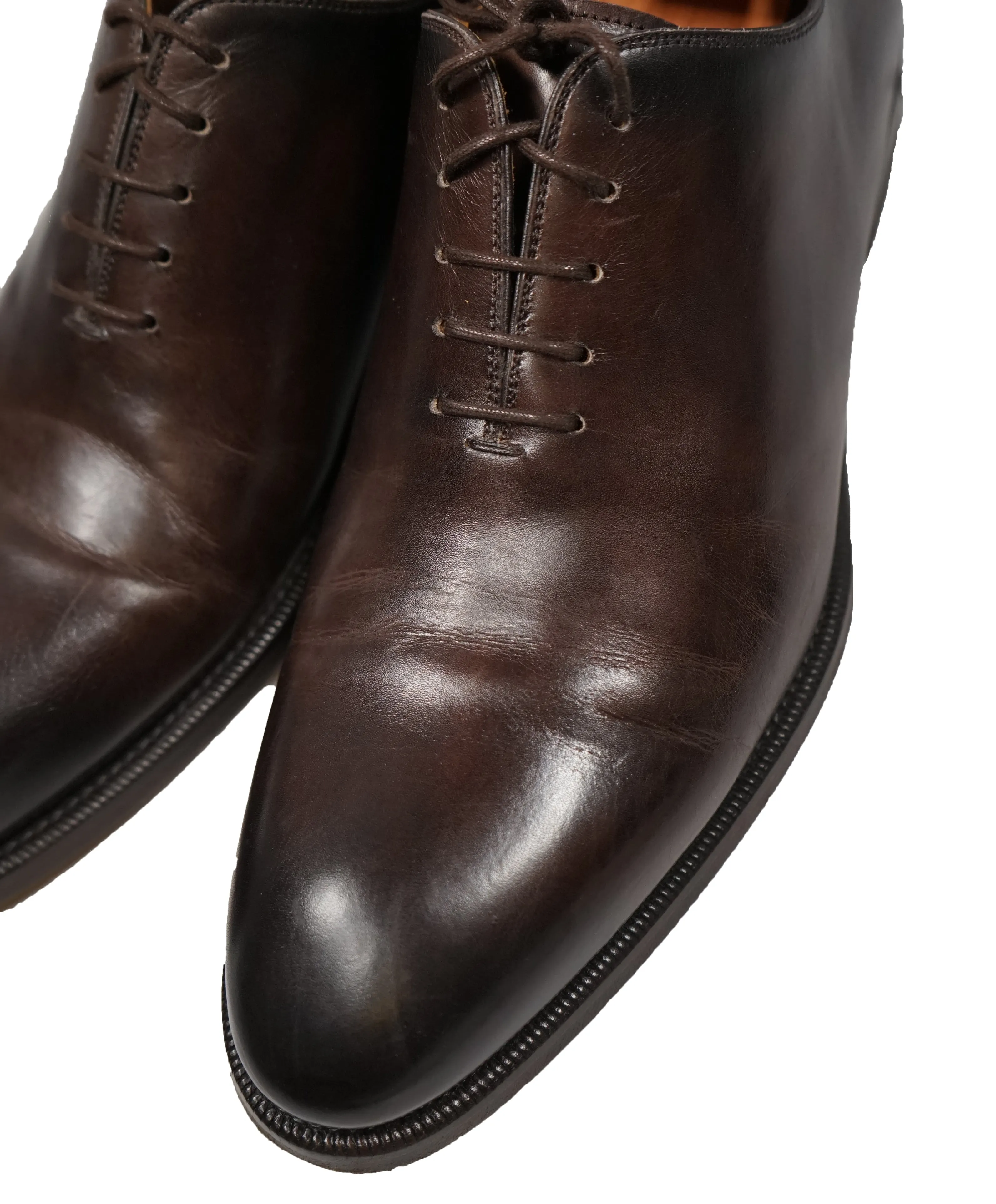 MAGNANNI - Bolo Wholecut Brown Round Toe Oxfords - 10