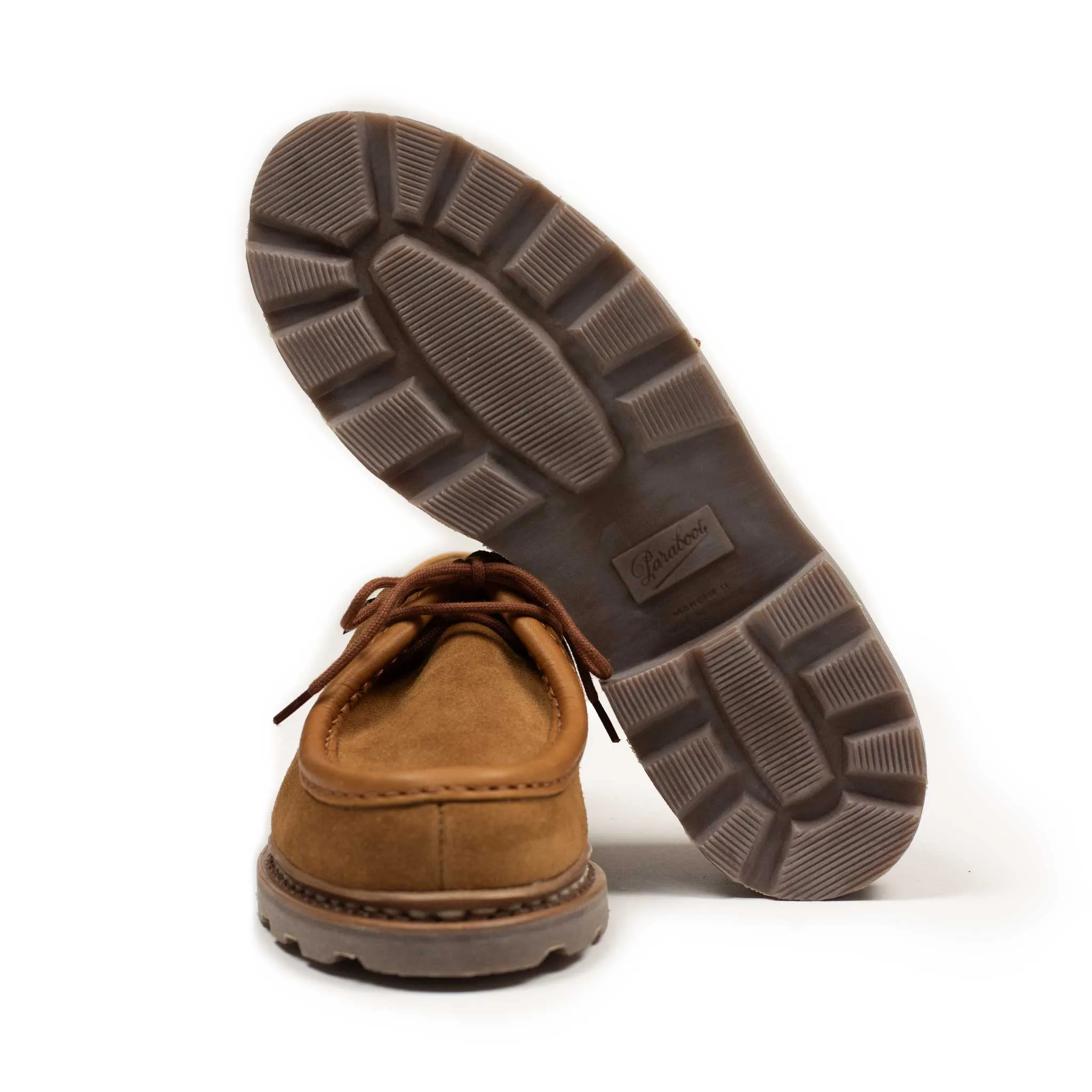 Michael tyrolean derbies in whiskey suede