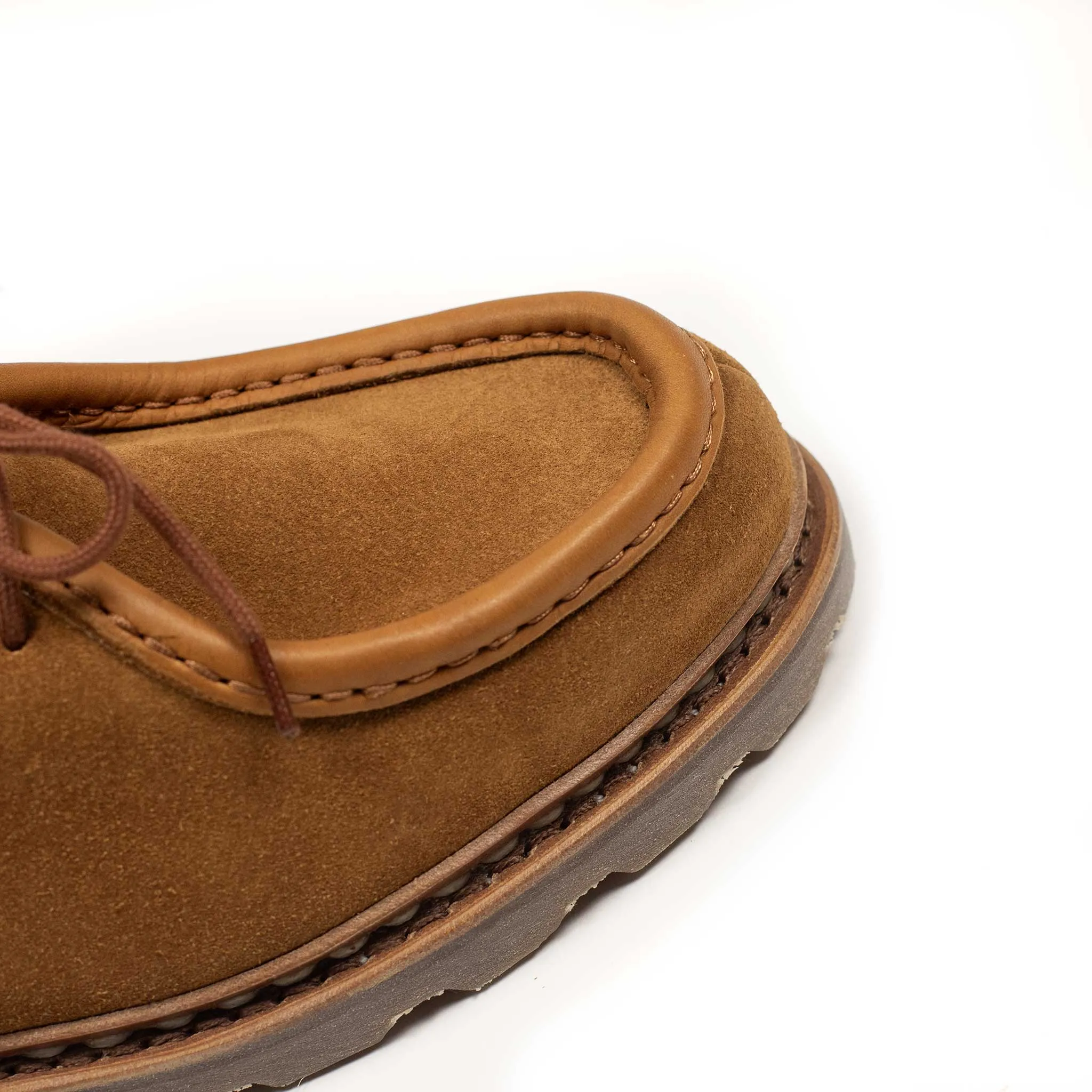 Michael tyrolean derbies in whiskey suede