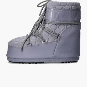 Moon Boot Icon Quilt Low Boot Grey