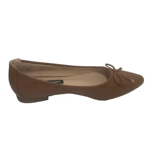 Nine West Tan Pointed Ballet Flats | Brand New |