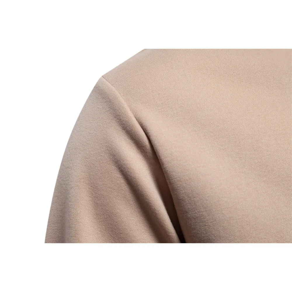 Opstndz - Heren Sweater Met Ronde Hals En Ritszak - Casual Stijl - Heren Trui