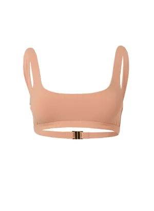 Orlando Tan Classic Over The Shoulder Crop Bikini Top