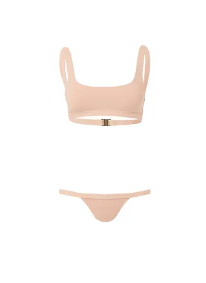 Orlando Tan Classic Over The Shoulder Crop Bikini