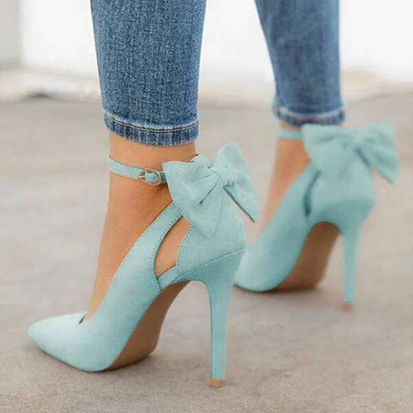 Pointed Toe Stiletto Heel Bot Pumps