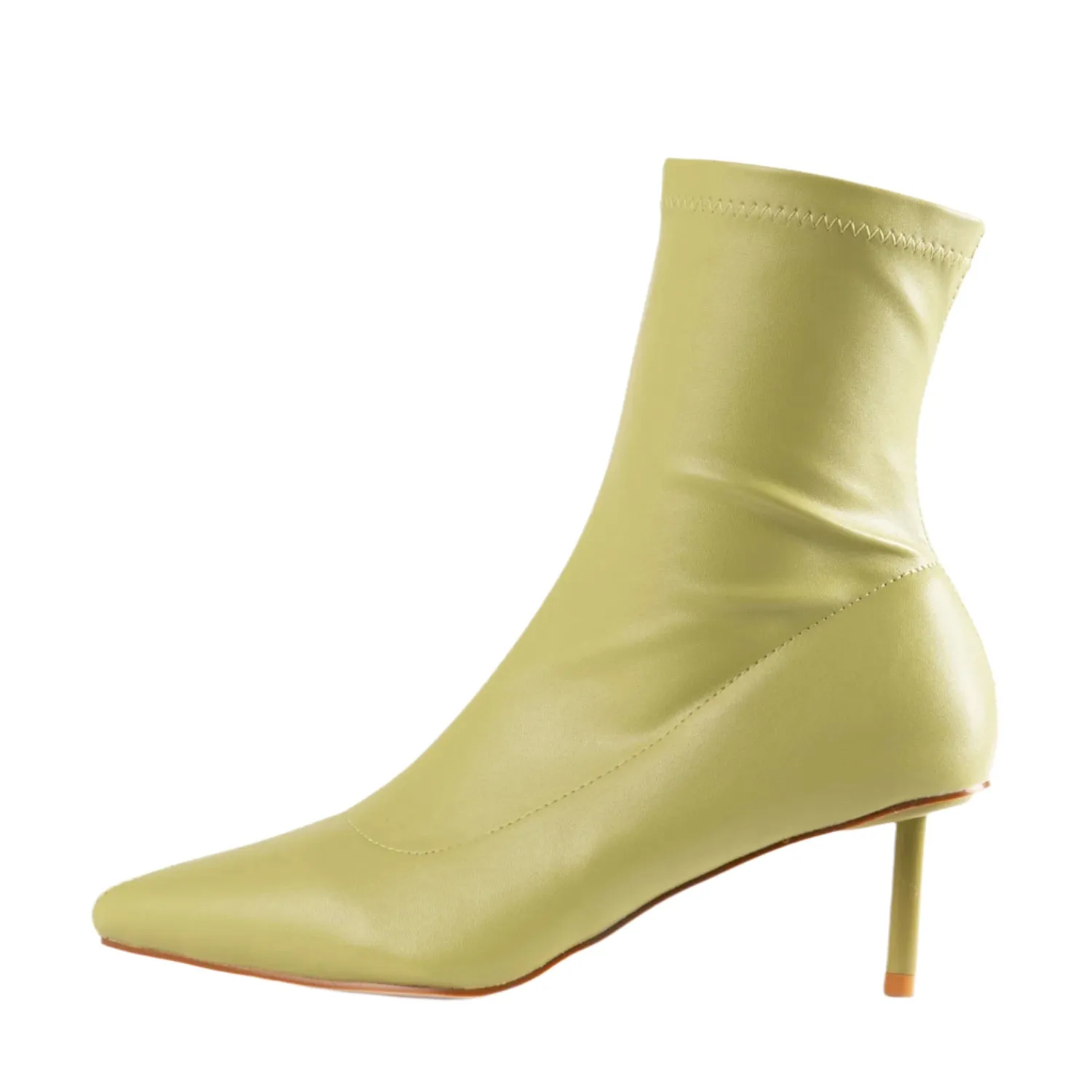 RAID Aletah Stiletto Ankle Boot in Lime Green