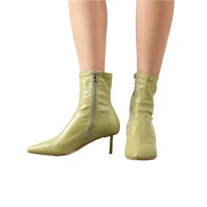 RAID Aletah Stiletto Ankle Boot in Lime Green