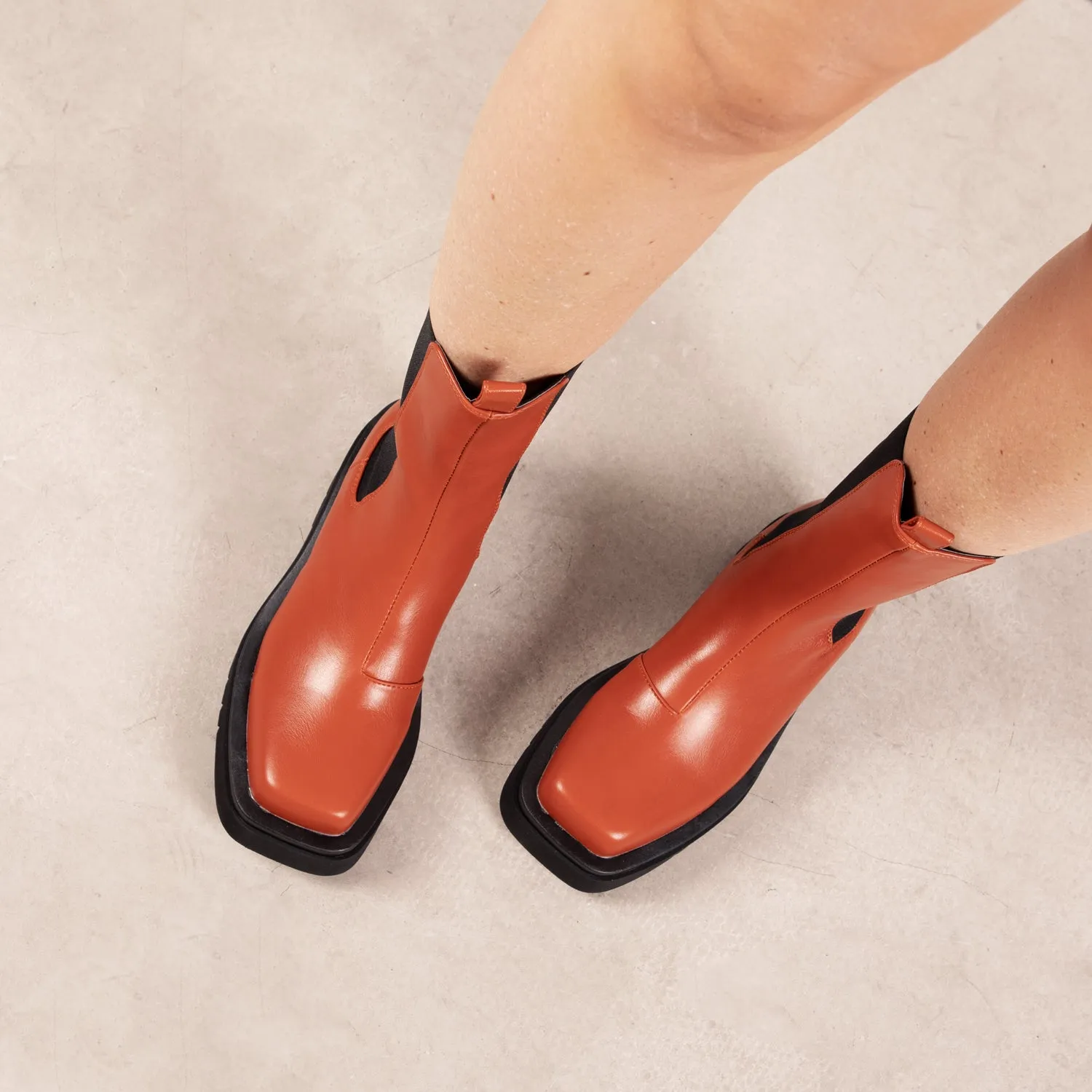 RAID Newport Ankle Boot in Rust