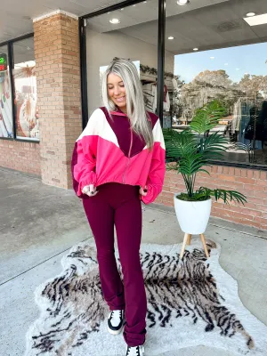 Sporty Day Set - Maroon