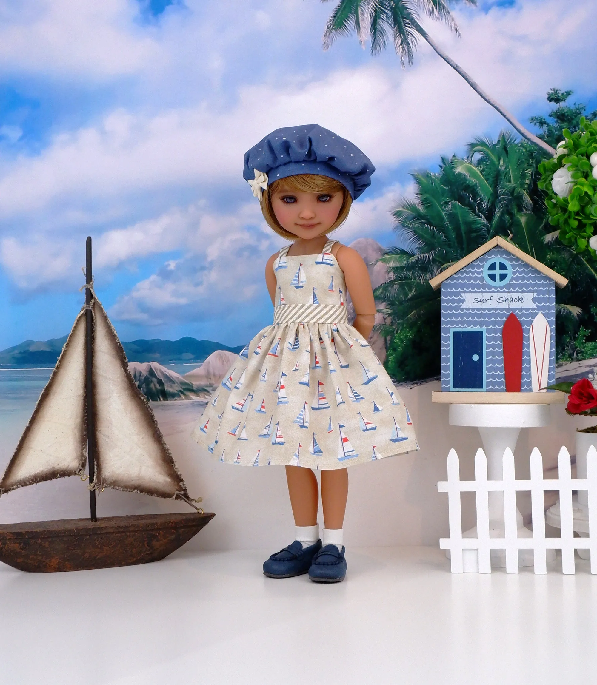 Summer Sailing - dress & jacket with shoes for Ruby Red Fashion Friends doll