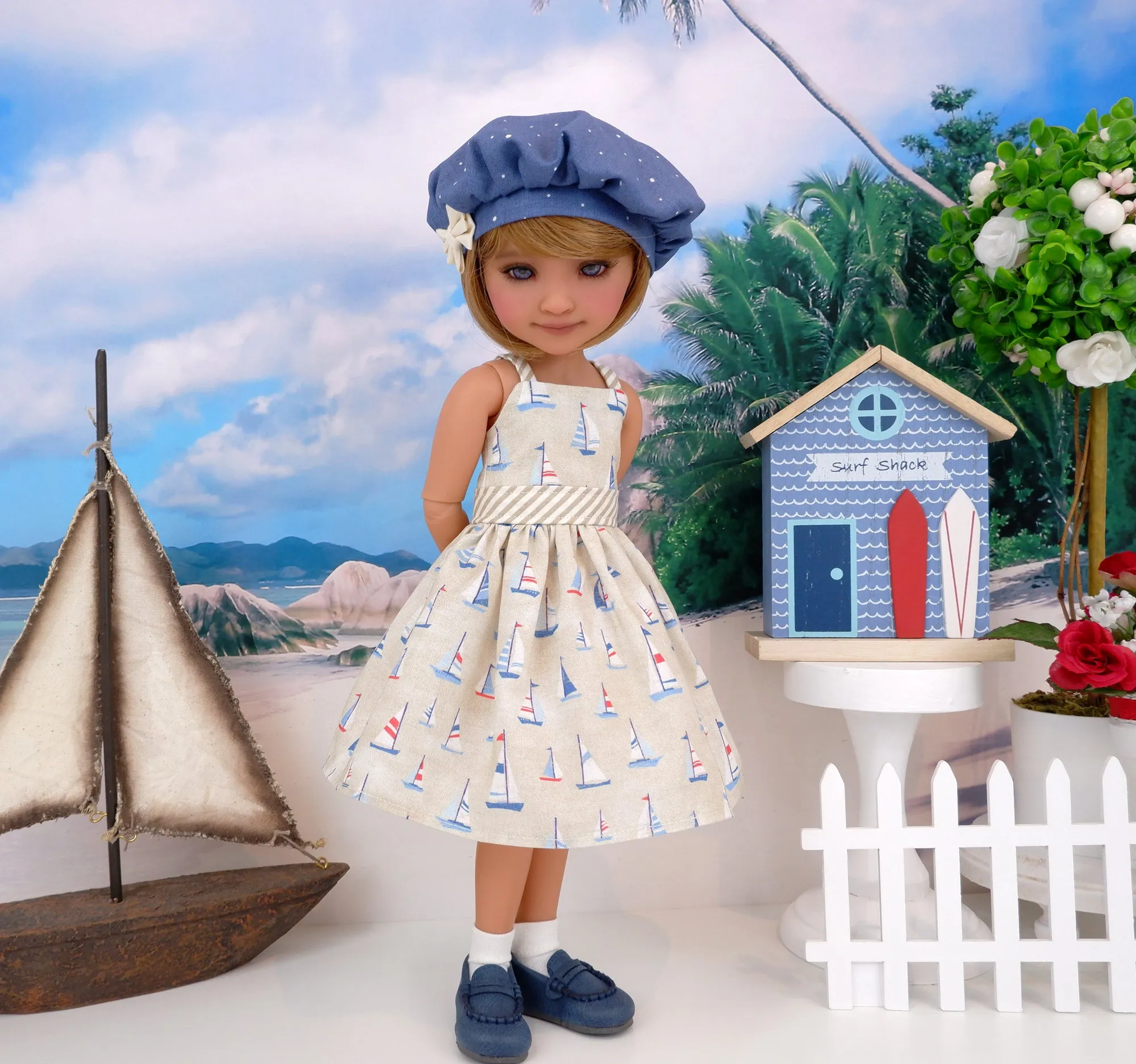 Summer Sailing - dress & jacket with shoes for Ruby Red Fashion Friends doll