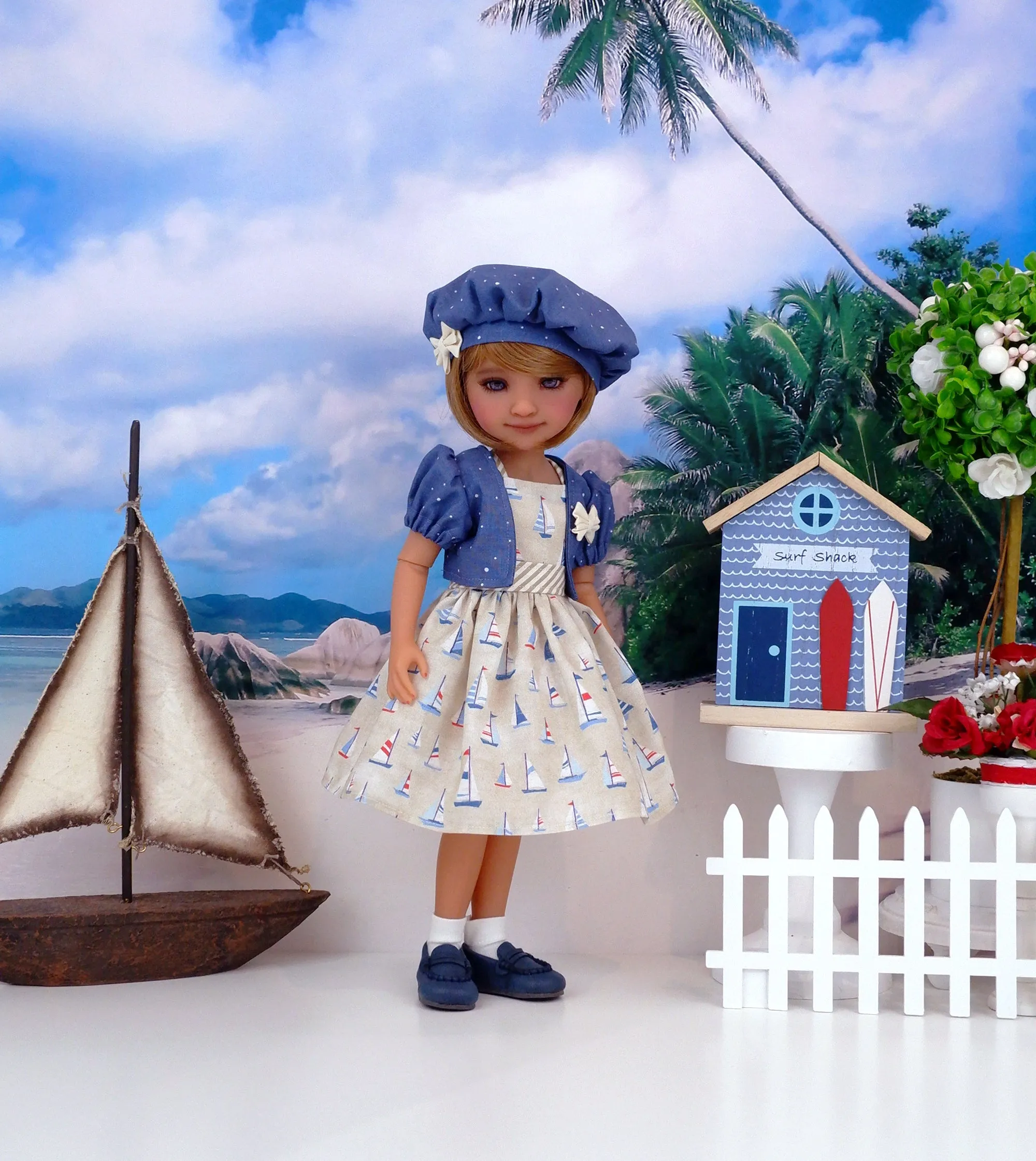 Summer Sailing - dress & jacket with shoes for Ruby Red Fashion Friends doll