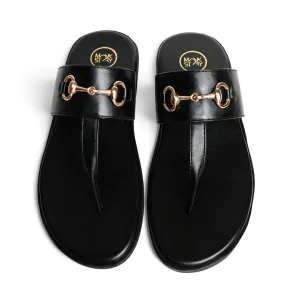 T-Rad Horsebit Sandals - Black