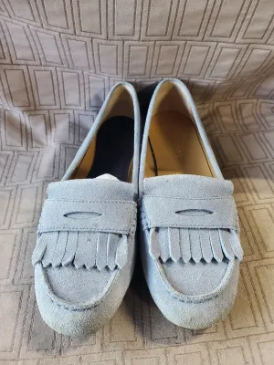 Talbots Blue Suede Loafers—Women's Size 8.5M