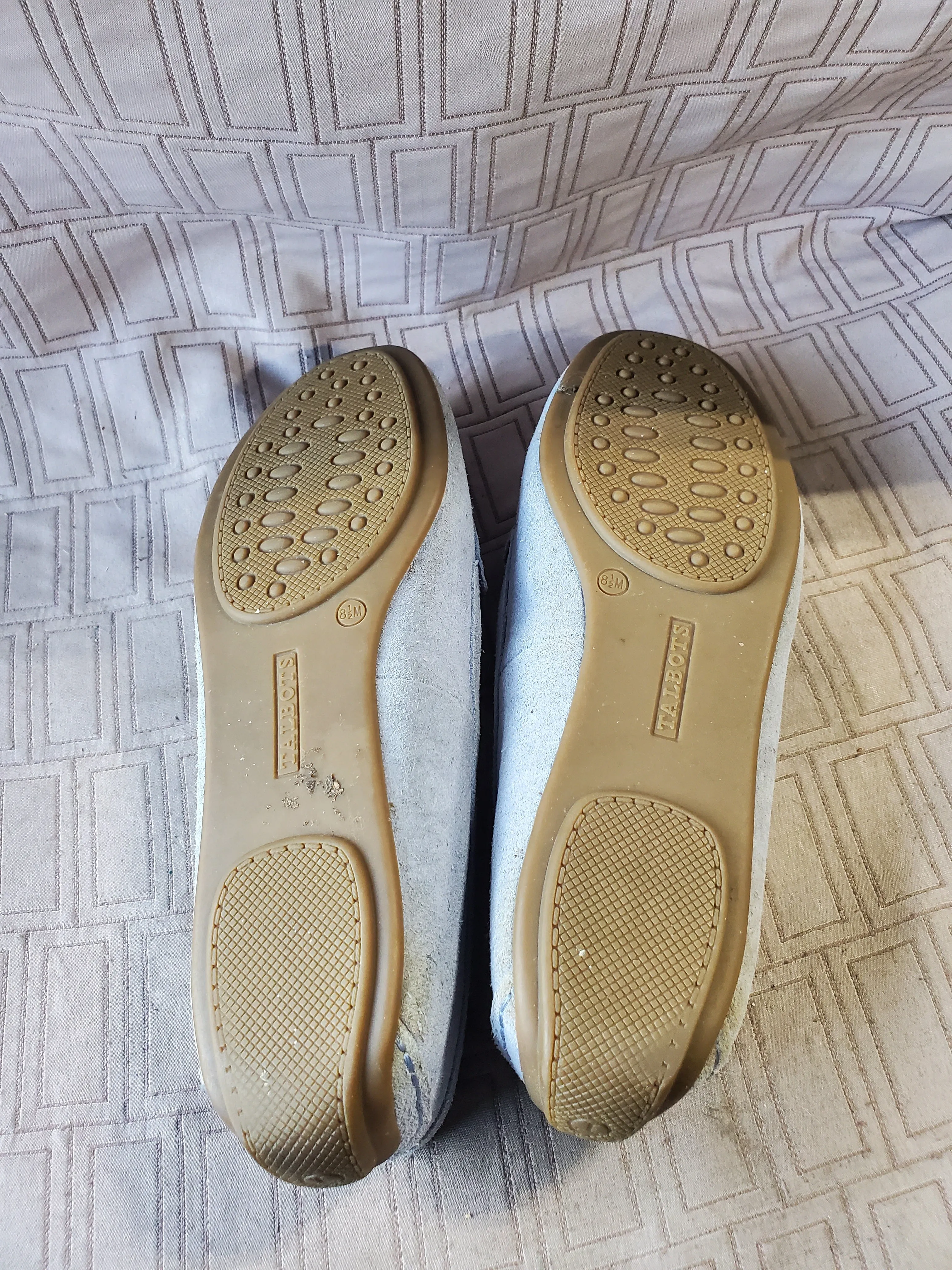 Talbots Blue Suede Loafers—Women's Size 8.5M