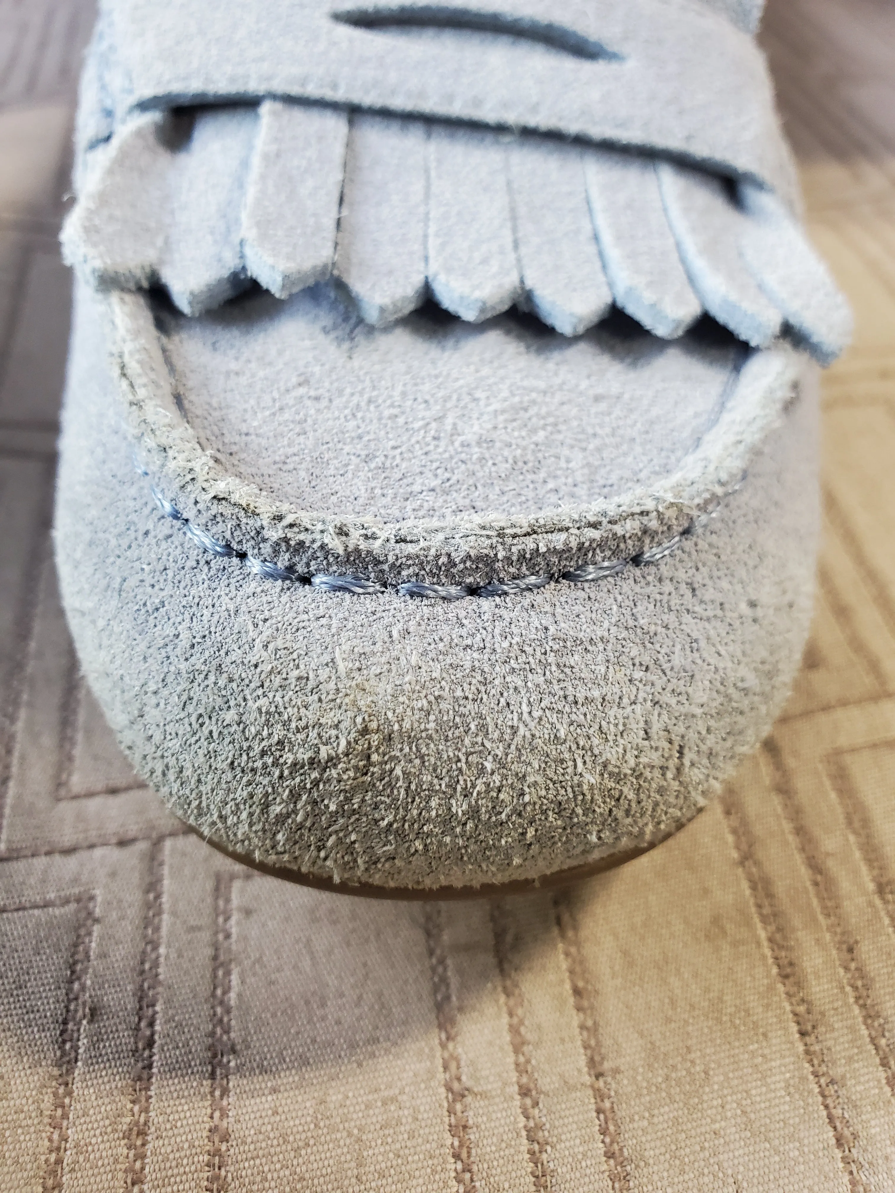 Talbots Blue Suede Loafers—Women's Size 8.5M