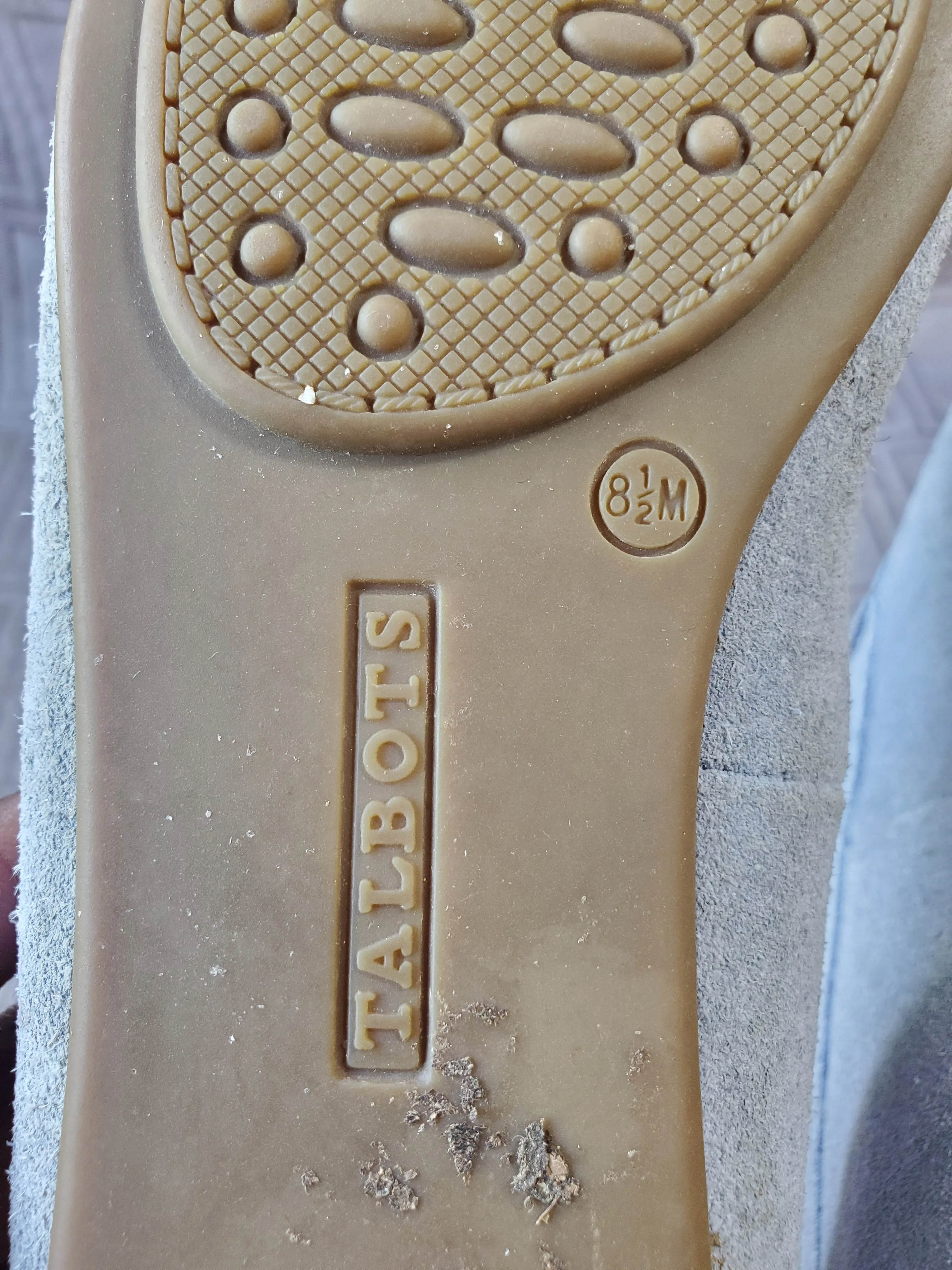 Talbots Blue Suede Loafers—Women's Size 8.5M