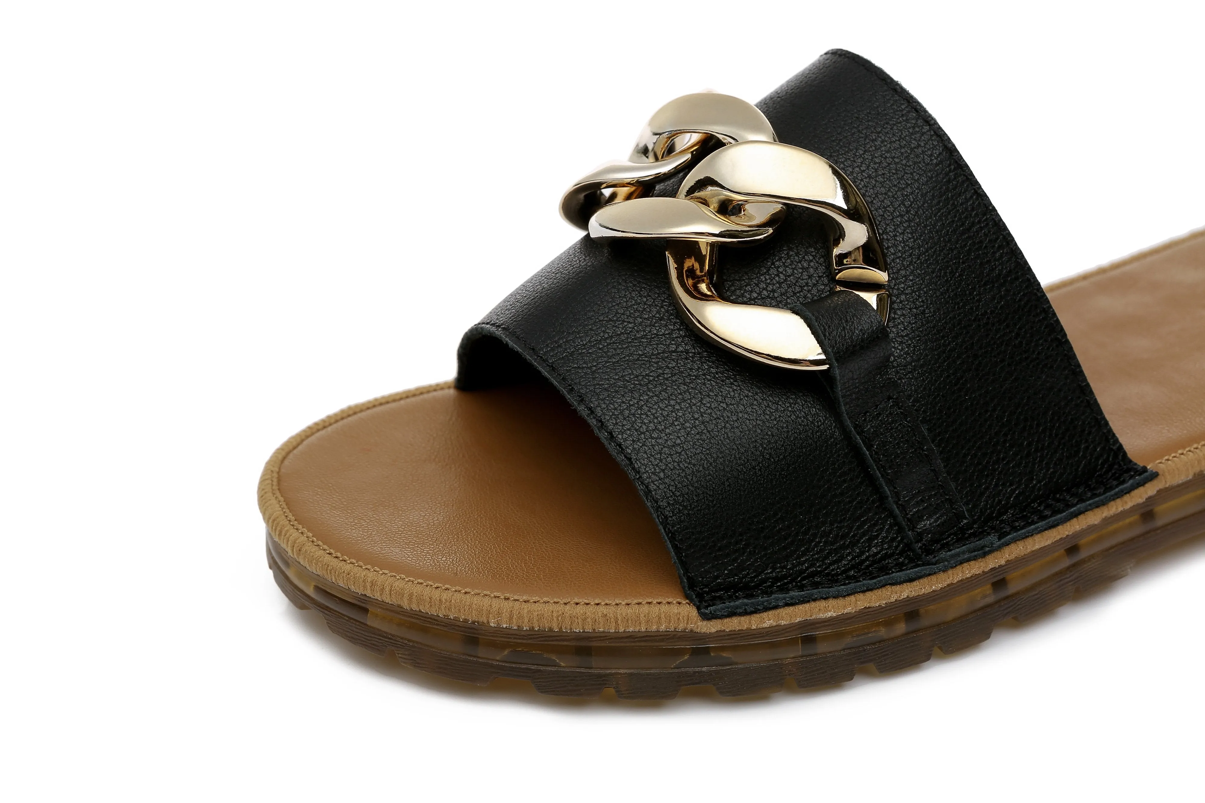 TARRAMARRA® Women Jianna Leather Flat Slides