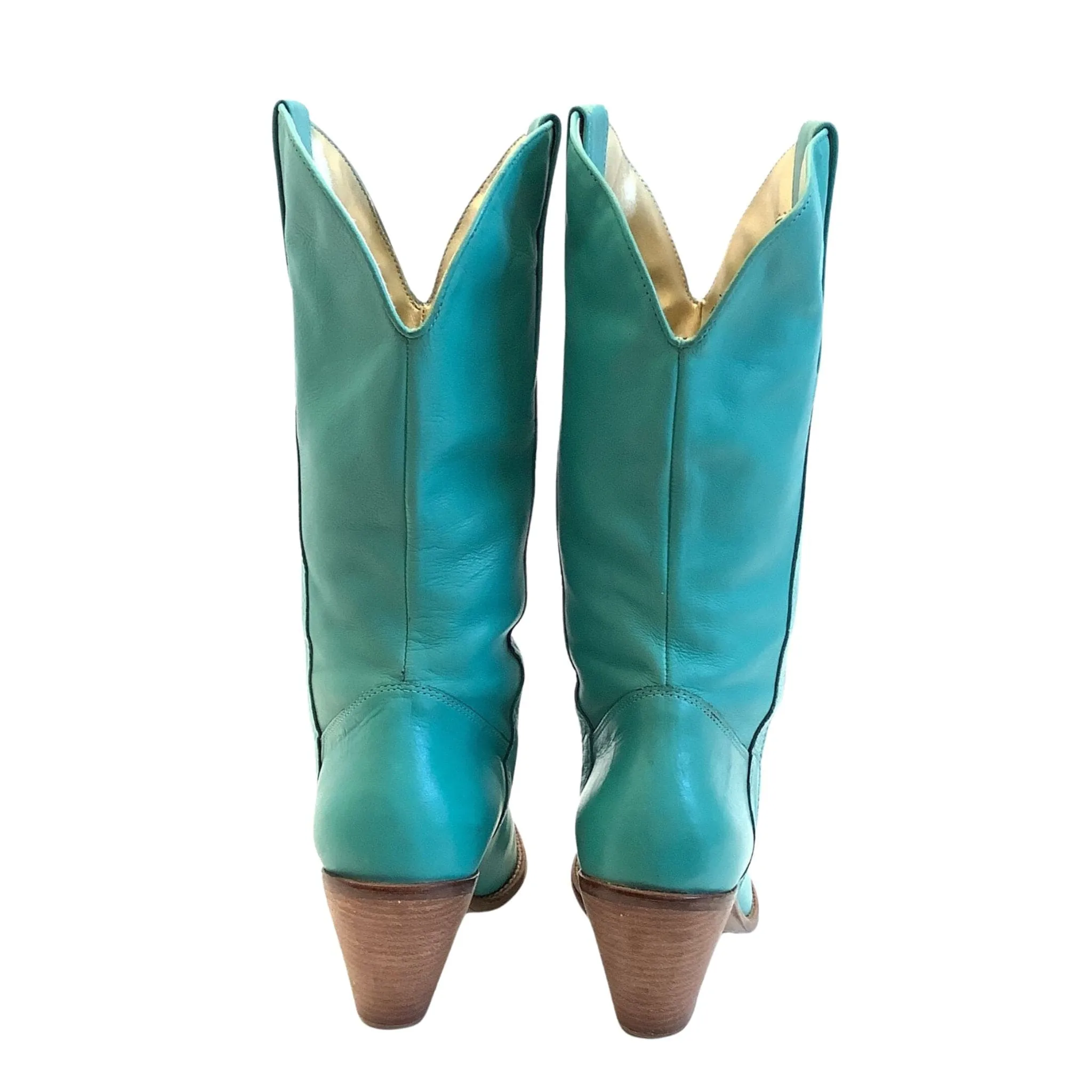 Teal Blue Western Boots