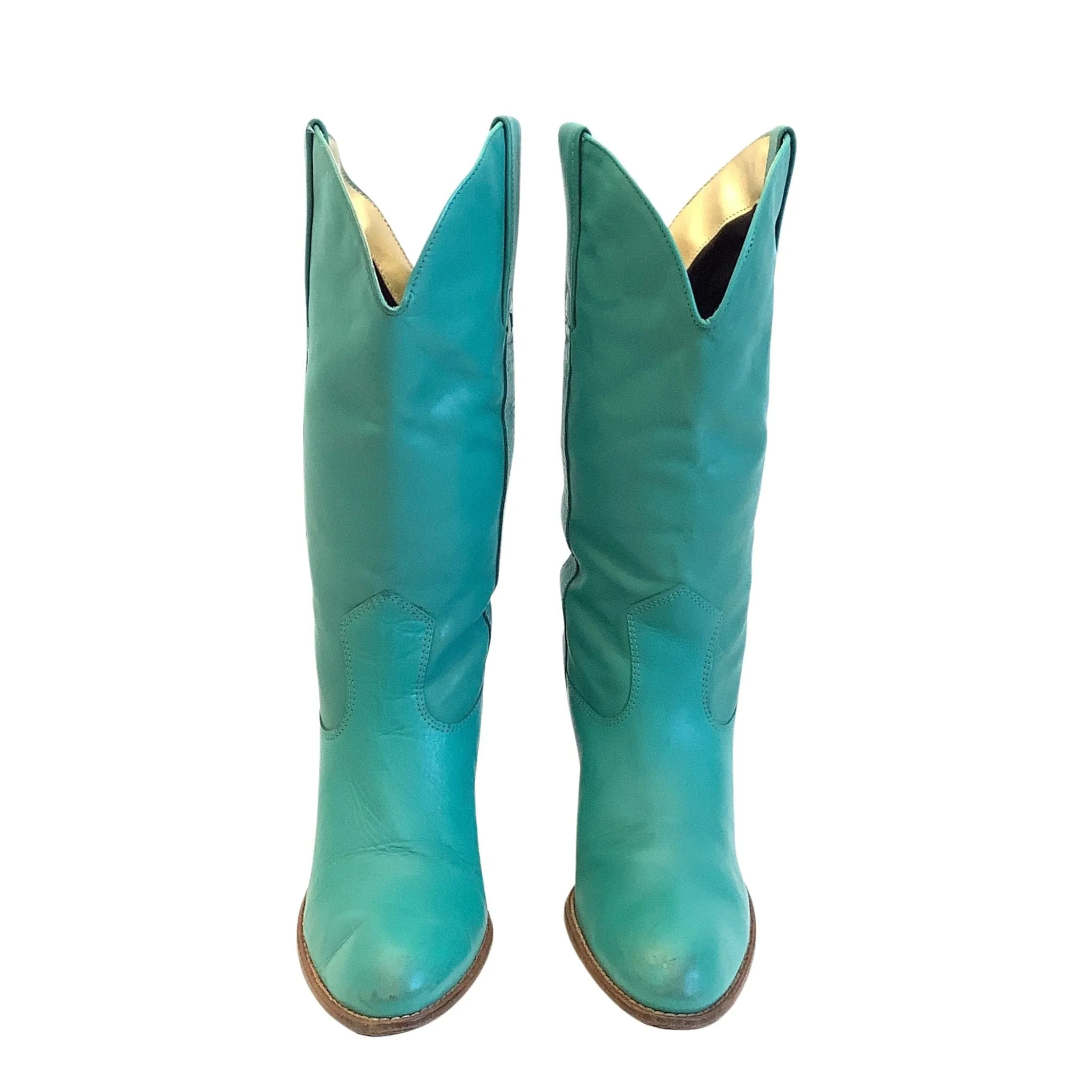 Teal Blue Western Boots